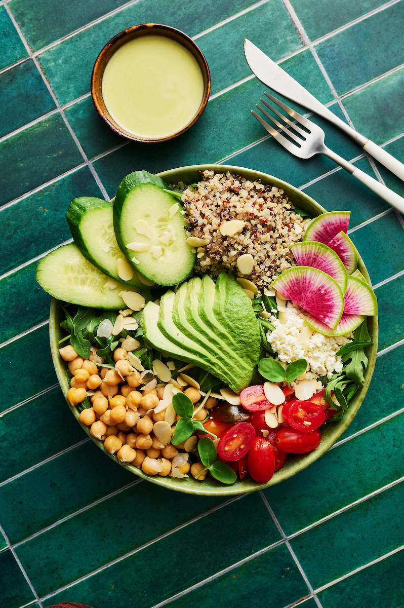Dramatic flash food photography
